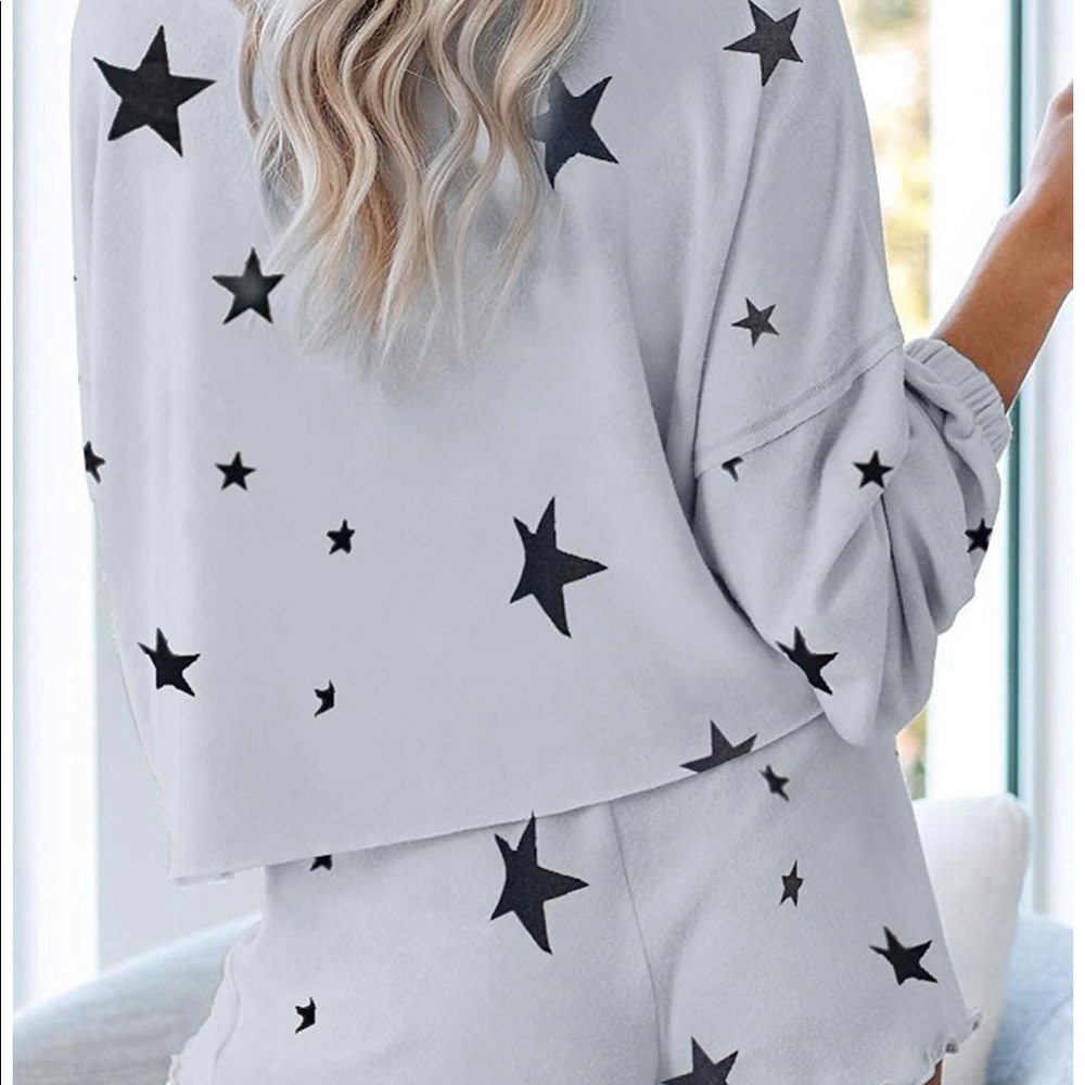 Two piece lounge star pajama set!